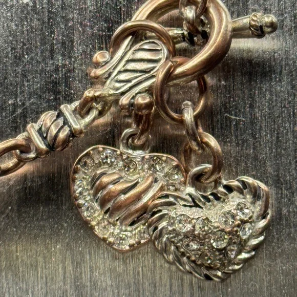 Premier Designs Silver Heart Charm Necklace - Picture 2 of 3